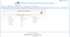 Desktop Screenshot of library.naperville-lib.org